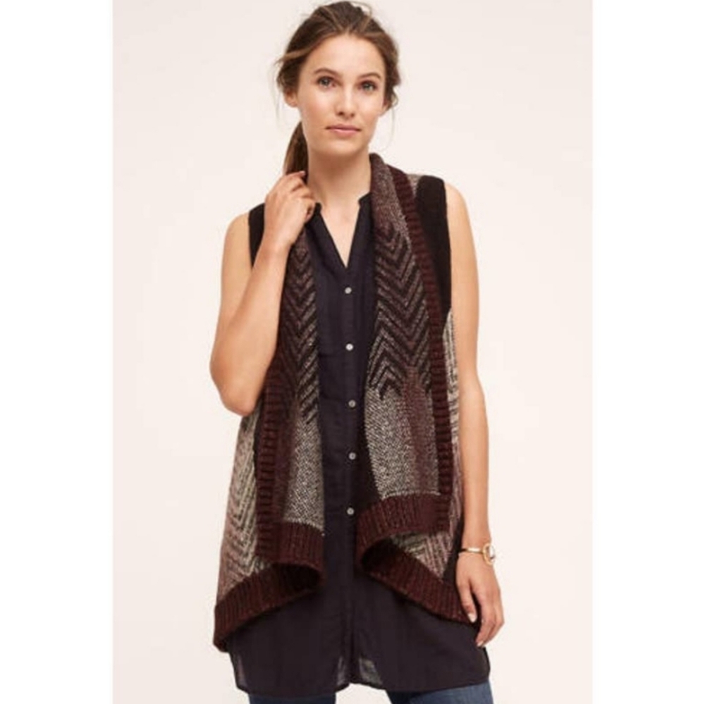Anthro Sleeping on Snow Mabli Cardy Vest